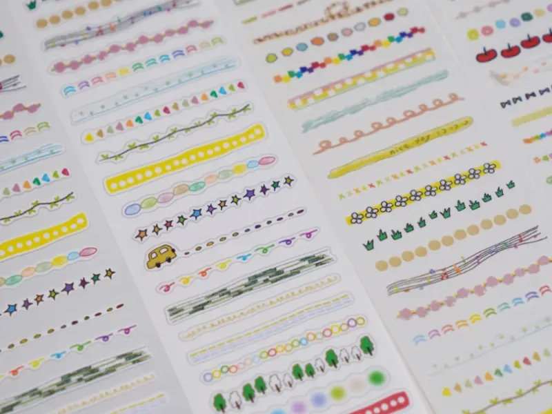 Wanle Studio Die-Cut Washi Tape - Rainbow Line