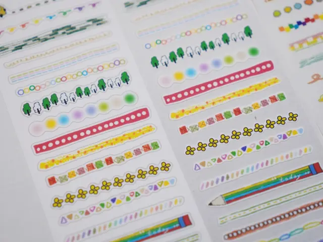 Wanle Studio Die-Cut Washi Tape - Rainbow Line