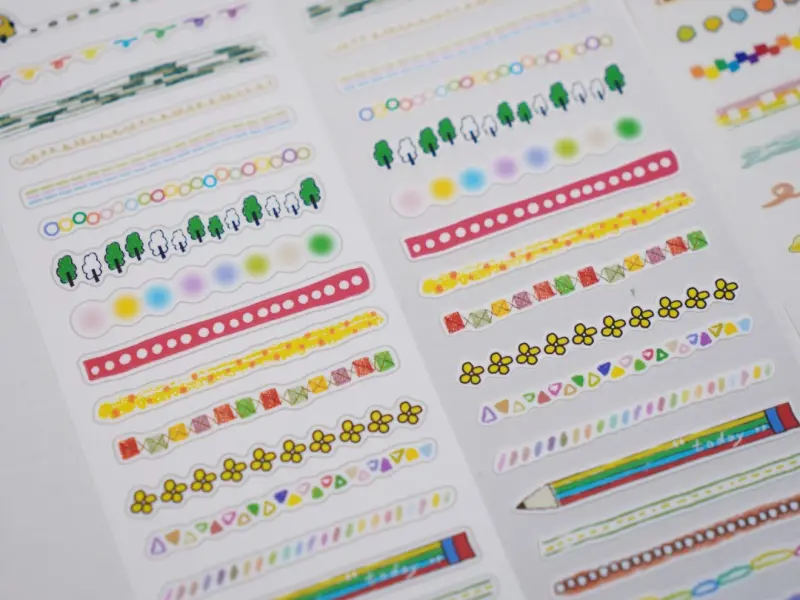 Wanle Studio Die-Cut Washi Tape - Rainbow Line