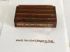 Pion Wooden Rubber Stamp Text - Work