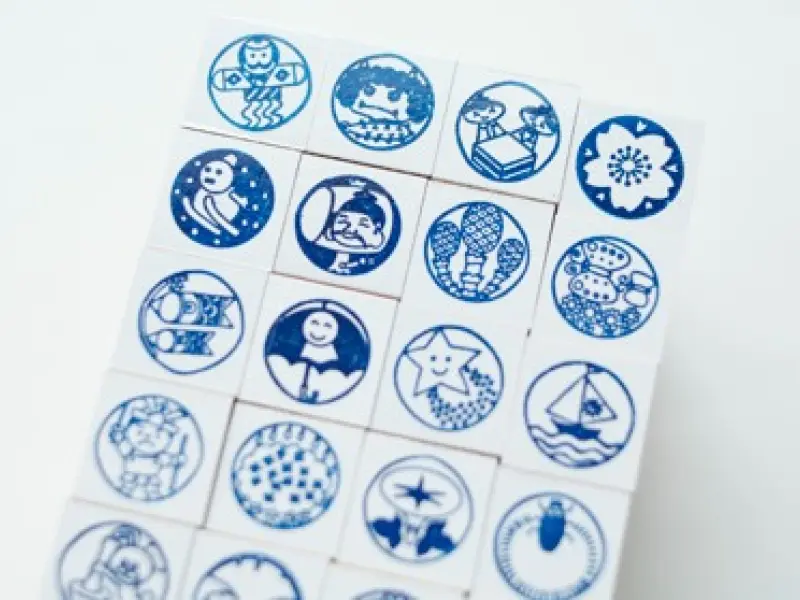 36 SUBLO Retro Seasonal Stamp Set
