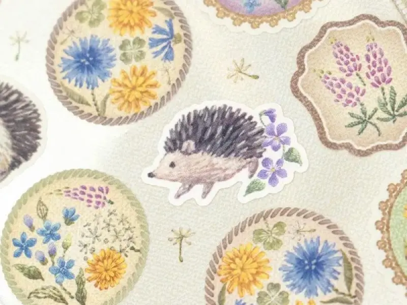 NB Co. Stickers Fleurs et Chance - Hedgehog