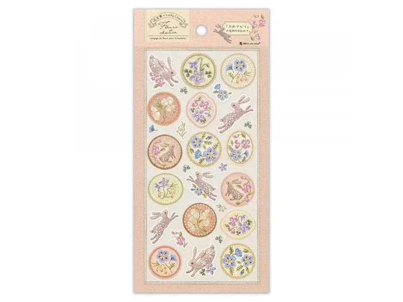 NB Co. Stickers Fleurs et Chance - Rabbit