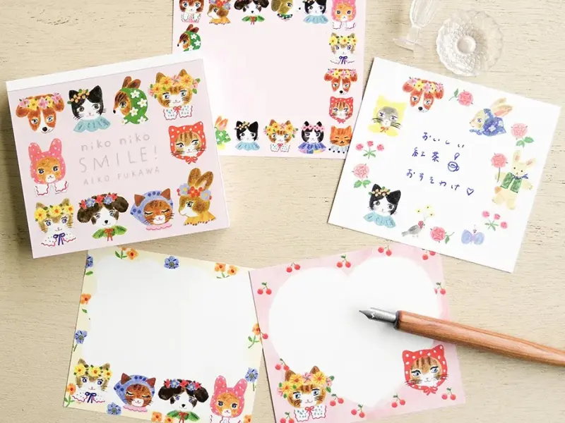 Cozyca x Aiko Fukawa Memo Pad - Niko Niko Smile