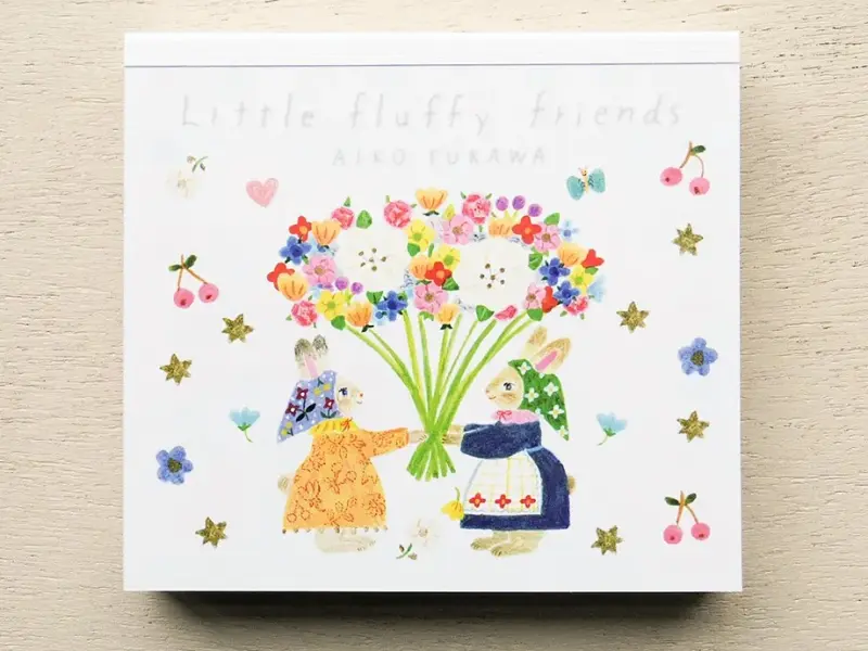 Cozyca x Aiko Fukawa Memo Pad - Little Fluffy Friends