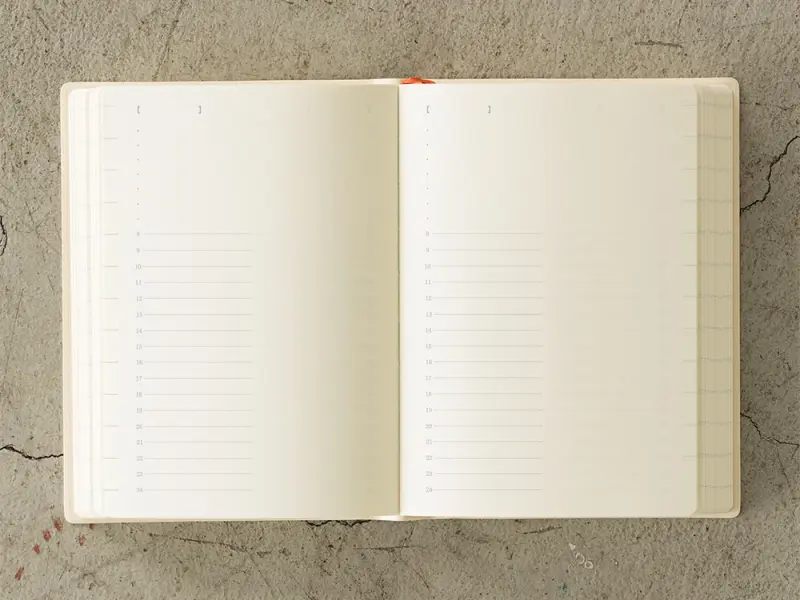 2026 MD [A6] Notebook Diary 1 Day 1 Page
