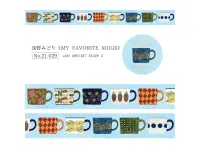 Cozyca x Midori Asano Foil-Stamped Masking Tape - My Favorite Mugs