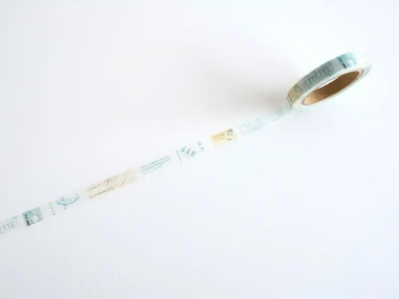 Yohaku Slim Washi Tape L-023 - Birch Forest
