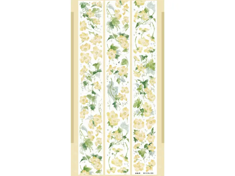 Zhaoxi Studio PET Tape Sample - Silk Gourd Flower