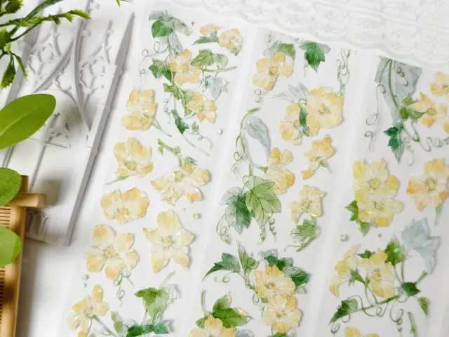 Zhaoxi Studio PET Tape Sample - Silk Gourd Flower