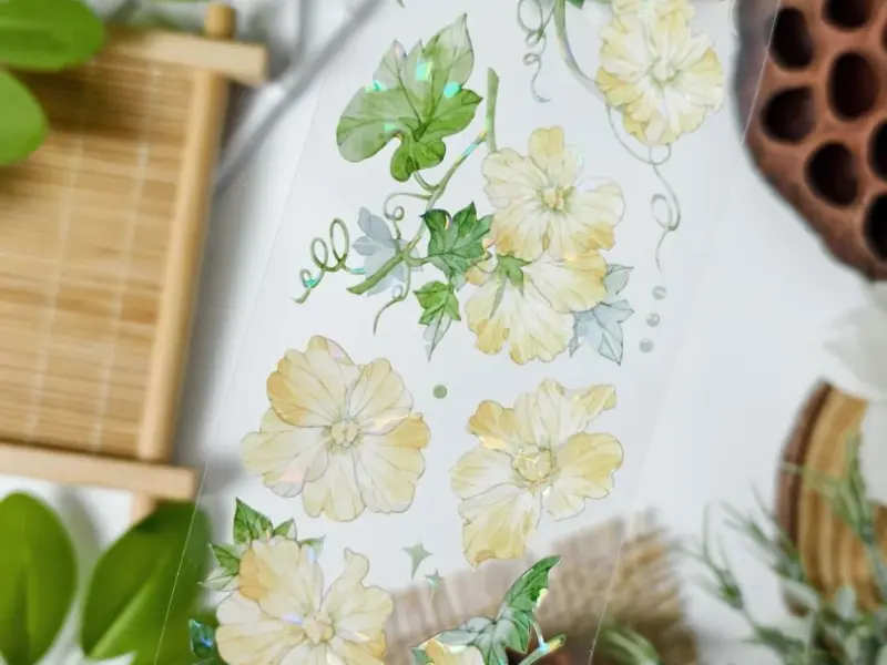Zhaoxi Studio PET Tape Sample - Silk Gourd Flower