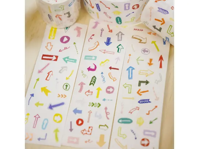 Wanle Studio Kiss-Cut Washi Tape - Rainbow Arrow