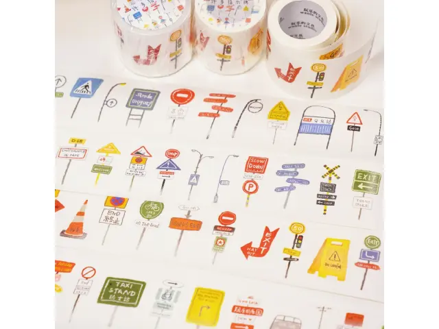 Wanle Studio Kiss-Cut Washi Tape - Many Signs