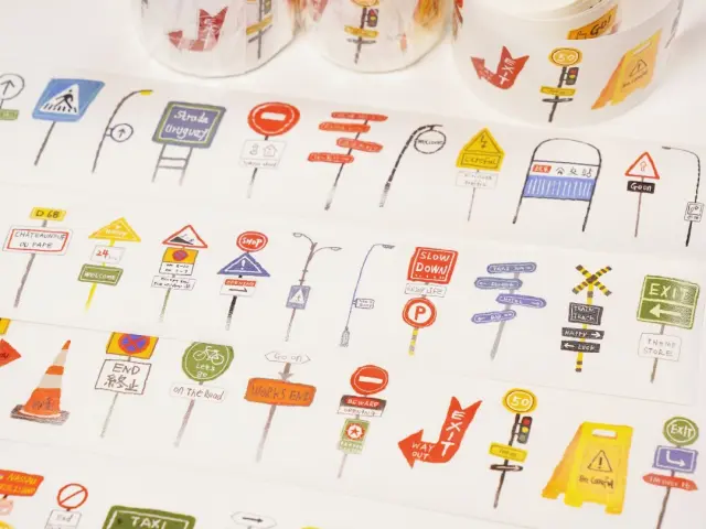 Wanle Studio Kiss-Cut Washi Tape - Many Signs