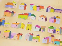 Wanle Studio Kiss-Cut Washi Tape - Colored House