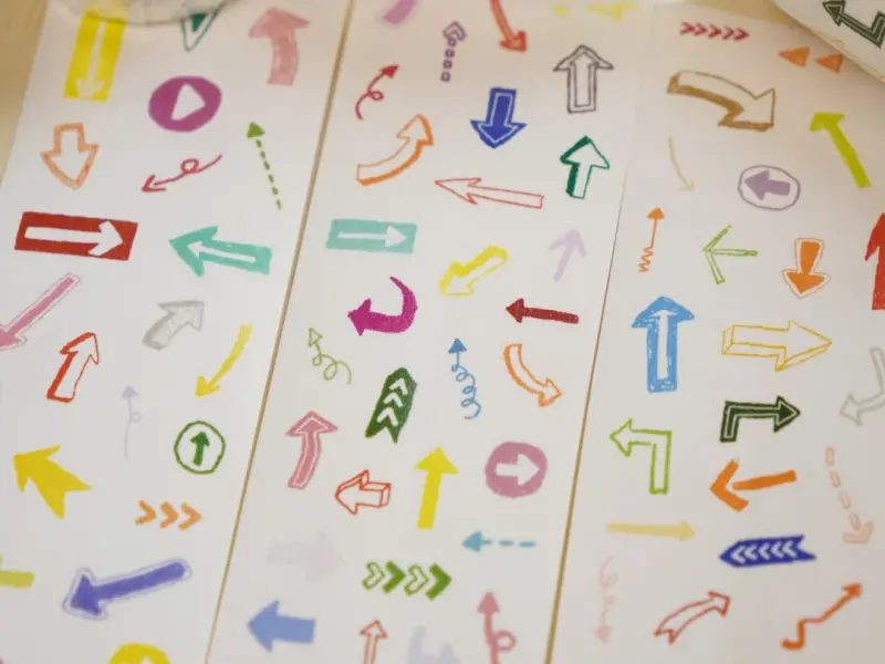 Wanle Studio Kiss-Cut Washi Tape - Rainbow Arrow