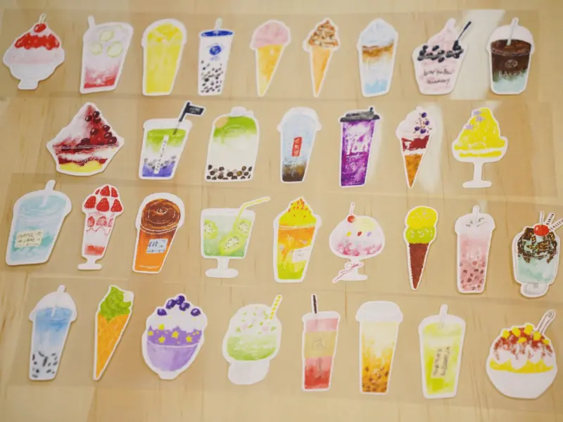Wanle Studio Kiss-Cut Washi Tape - Summer Cooling