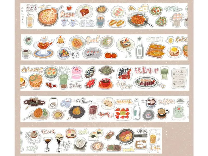 Wanle Studio Kiss-Cut Washi Tape - Good Taste