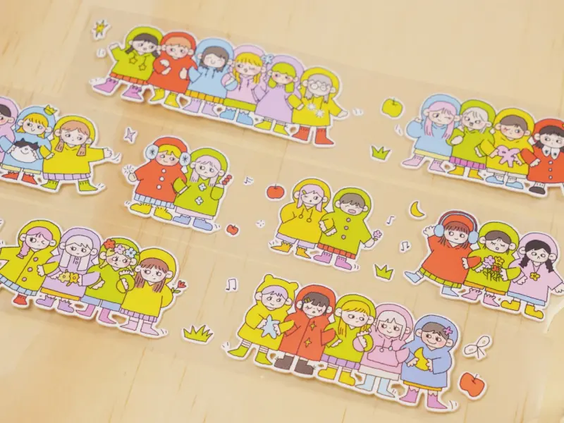Wanle Studio Kiss-Cut Washi Tape - Good Friends