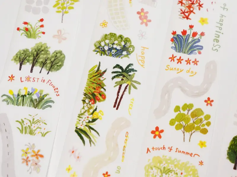 Wanle Studio Kiss-Cut Washi Tape - Roadside