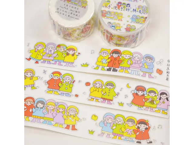 Wanle Studio Kiss-Cut Washi Tape - Good Friends