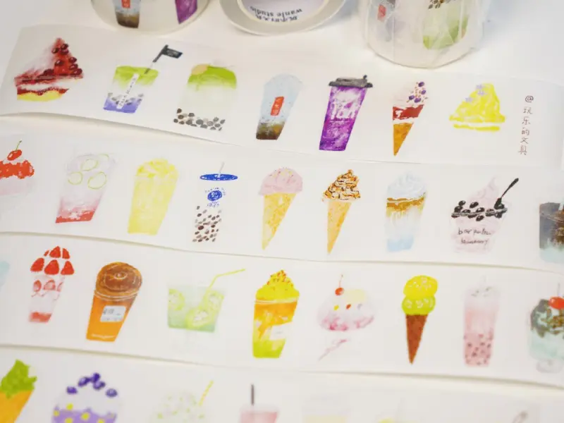 Wanle Studio Kiss-Cut Washi Tape - Summer Cooling