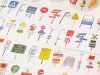 Wanle Studio Kiss-Cut Washi Tape - Many Signs