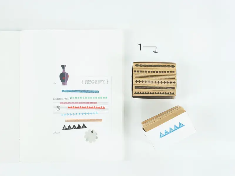 Pre-Order Kurukynki Wooden Rubber Stamp Set - Plain And Pop