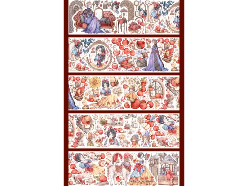 Shine x StudioVI PET Tape Sample - Snow White