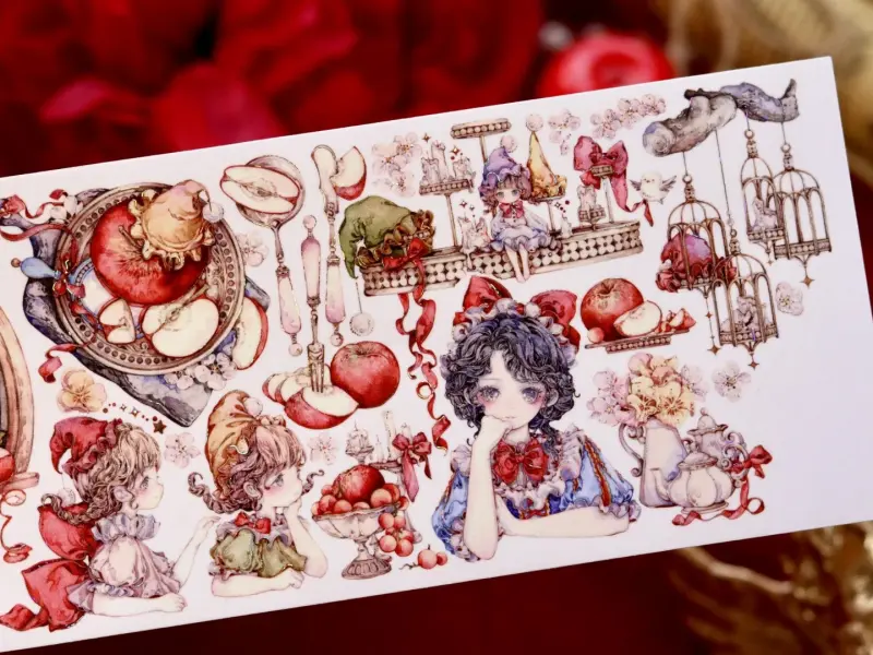 Shine x StudioVI PET Tape Sample - Snow White