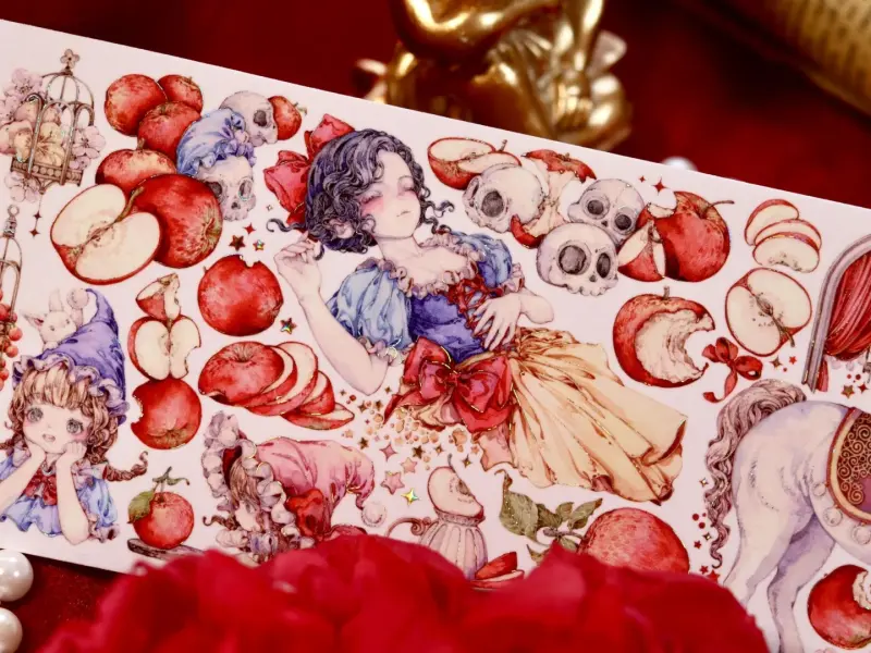 Shine x StudioVI PET Tape Sample - Snow White