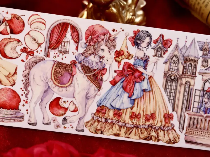 Shine x StudioVI PET Tape Sample - Snow White