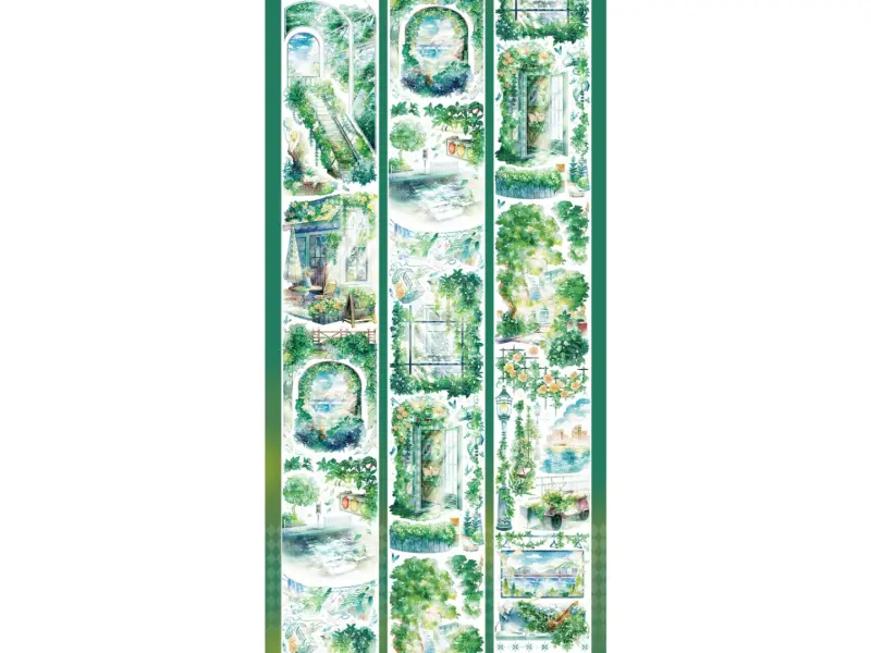 Shine Washi Tape Sample - Time Street Jade