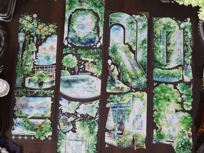 Shine Washi Tape Sample - Time Street Jade