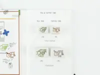 Kurukynki Wooden Rubber Stamp - Tea And Coffee Time