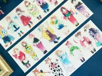 Tian Xiaobao Washi Tape Sample - Those Girls 2