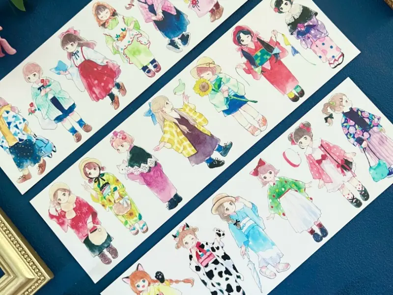 Tian Xiaobao Washi Tape Sample - Those Girls 2