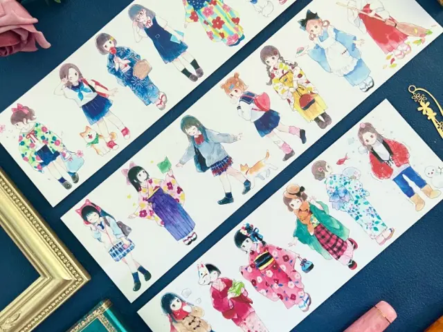 Tian Xiaobao Washi Tape Sample - Those Girls 1