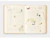 MIDORI HIBINO Diary 2026 A6 Two-Pages-Per-Day Planner - Grey Limited