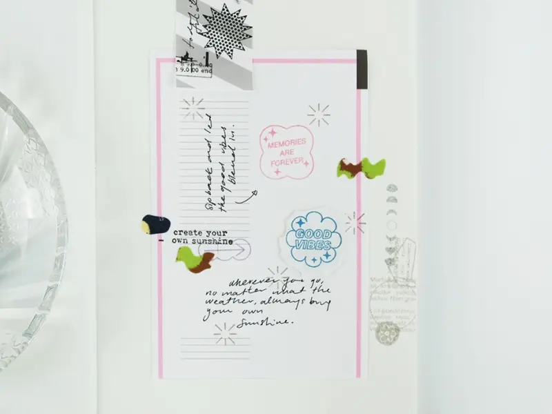 Kurukynki Wooden Rubber Stamps - Memories And Vibe