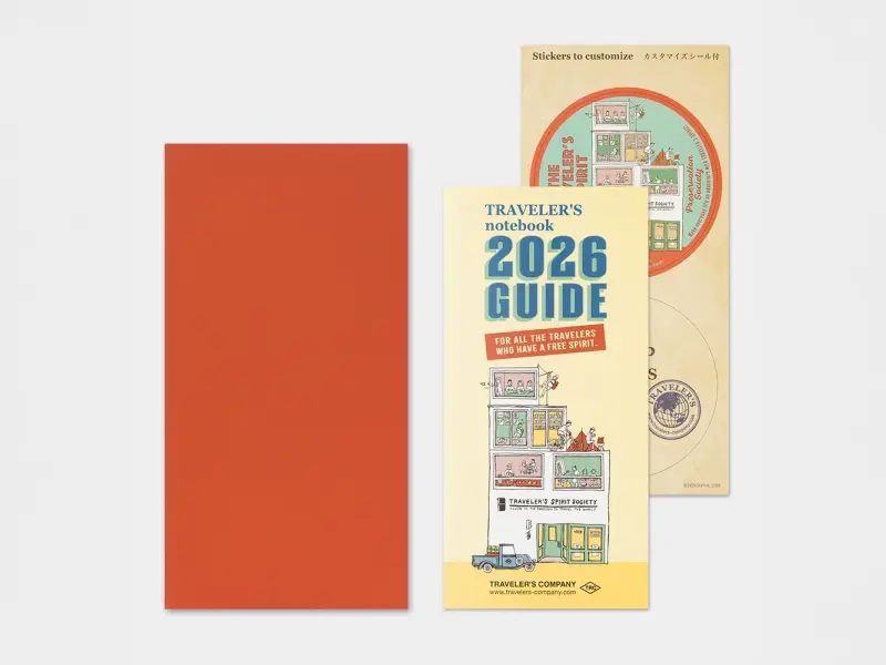 2026 Monthly Diary Traveler's Notebook Refill (Regular Size)