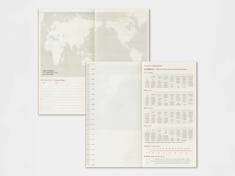 2026 Monthly Diary Traveler's Notebook Refill (Regular Size)