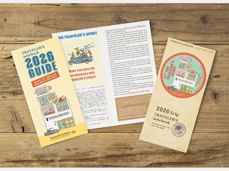 2026 Monthly Diary Traveler's Notebook Refill (Regular Size)