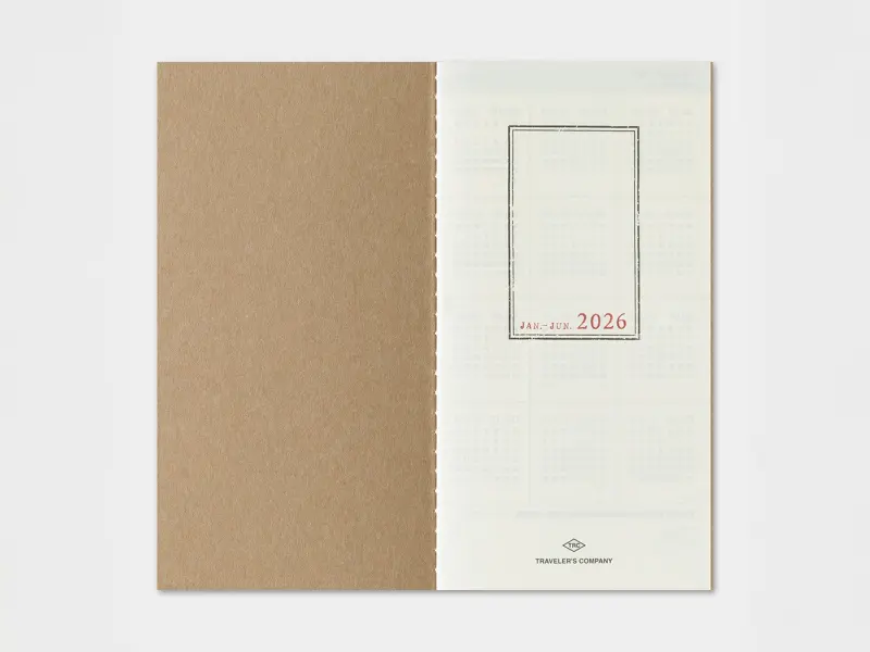2026 Weekly + Memo Diary - Traveler's Notebook Refill Set (Regular Size)