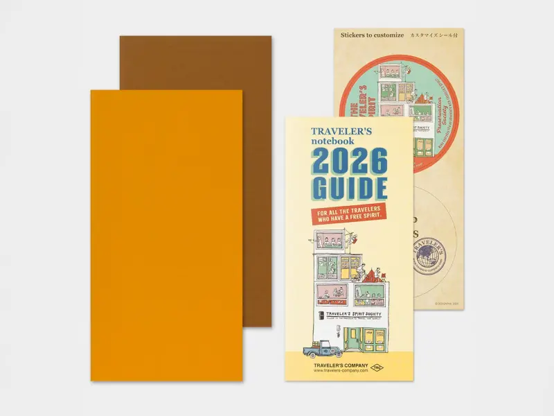 2026 Weekly Vertical Diary - Traveler's Notebook Refill Set (Regular Size)