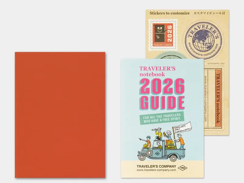 2026 Monthly Diary - Traveler's Notebook Refill (Passport Size)
