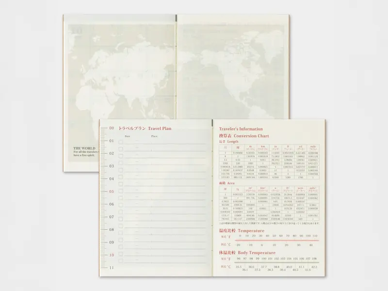 2026 Monthly Diary - Traveler's Notebook Refill (Passport Size)