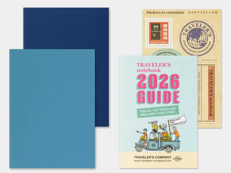 2026 Weekly Diary - Traveler's Notebook Refill Set (Passport Size)