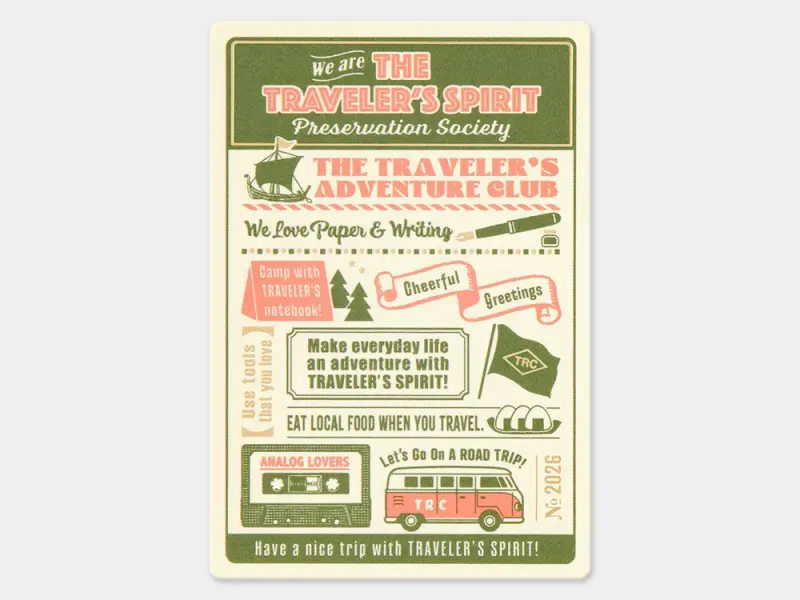 2026 Traveler's Notebook Underlay - Passport Size