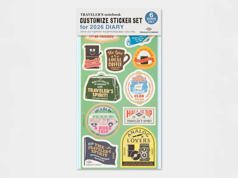 2026 Traveler's Company Customized Sticker Set
